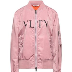 VALENTINO Pink 'VLTN' Bomber Jacket FR38